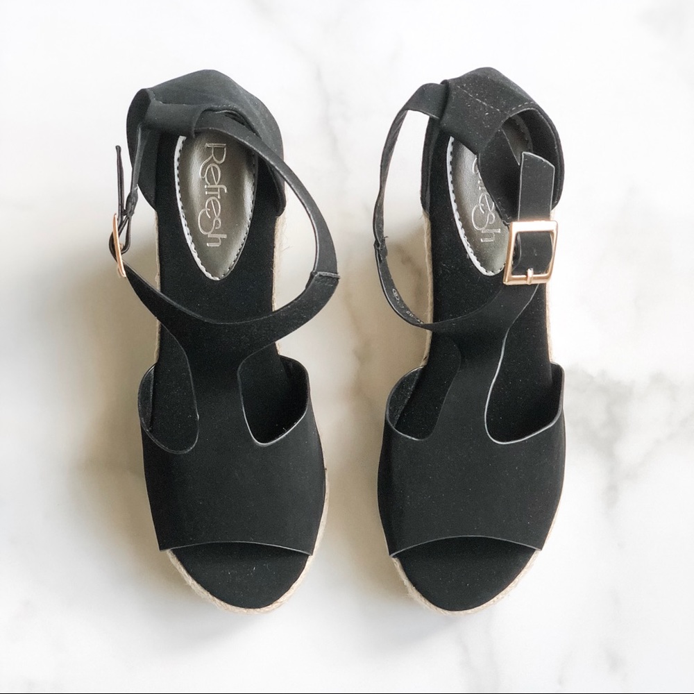 ⭐️last pair ⭐️NEW black espadrille wedge sandals - Picture 5 of 6